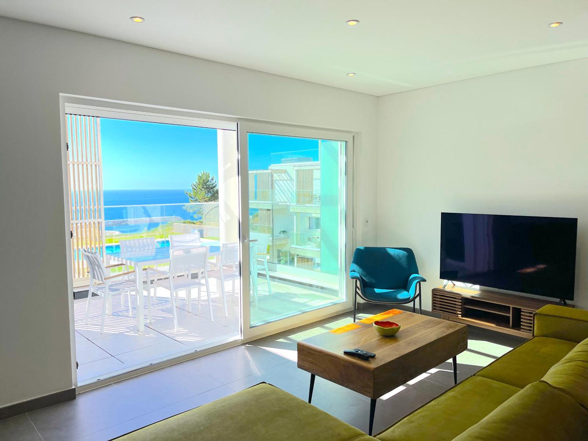 Mar A Vista - Condominium With Pool, Gym And Sea Views Назаре Экстерьер фото