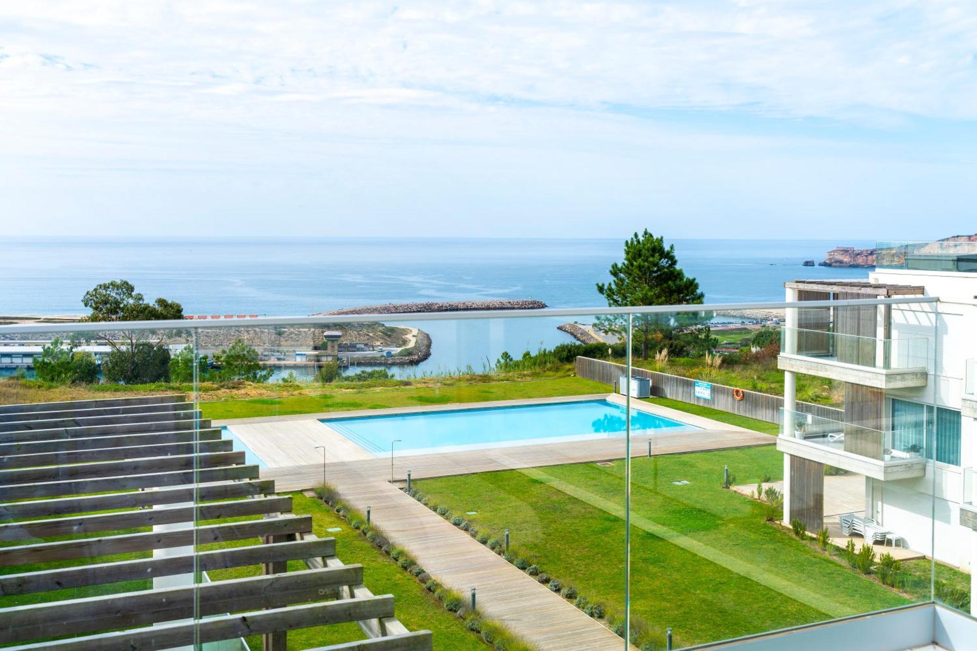 Mar A Vista - Condominium With Pool, Gym And Sea Views Назаре Номер фото